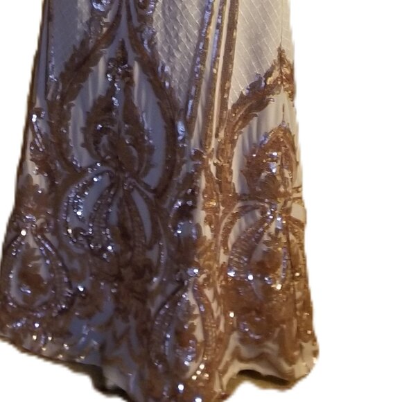 Betsy Adams Long Sleeve  Sequin Dress - - Picture 3 of 5